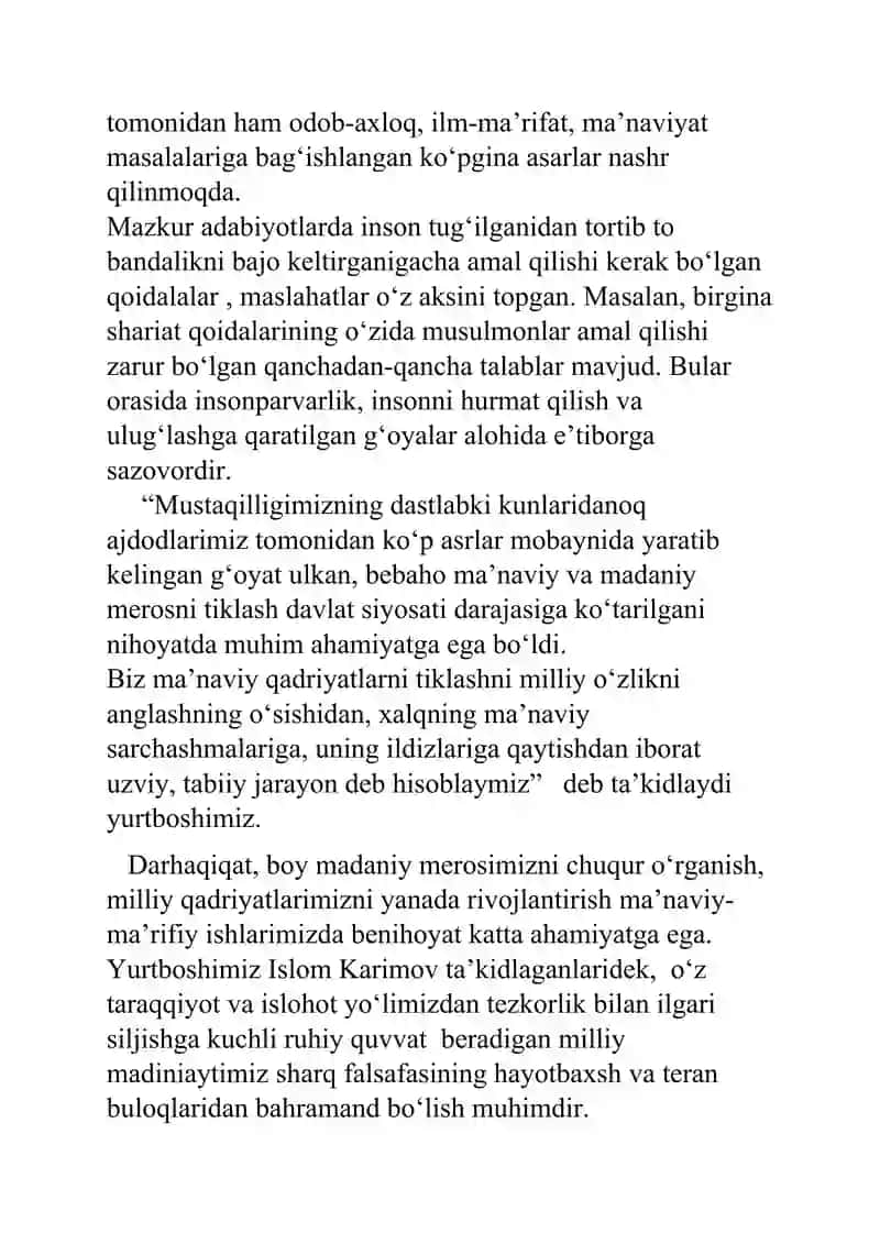 Dinshunoslik fanidan referat 3