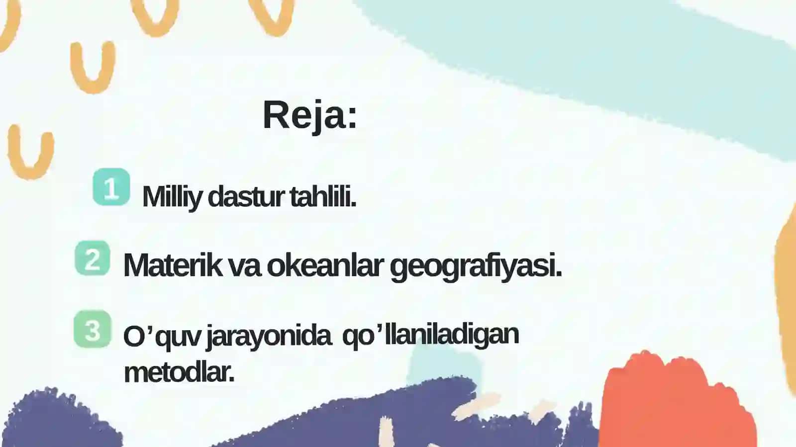 Materik va okeanlar geografiyasi kursi 3