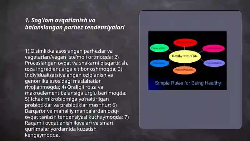 Sog'lom ovqatlanish va balanslangan parhez tendensiyalari 3