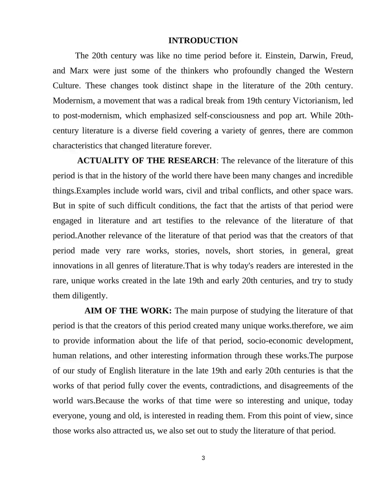 English literature at the end of the 19th and beginning of the 20th century 3