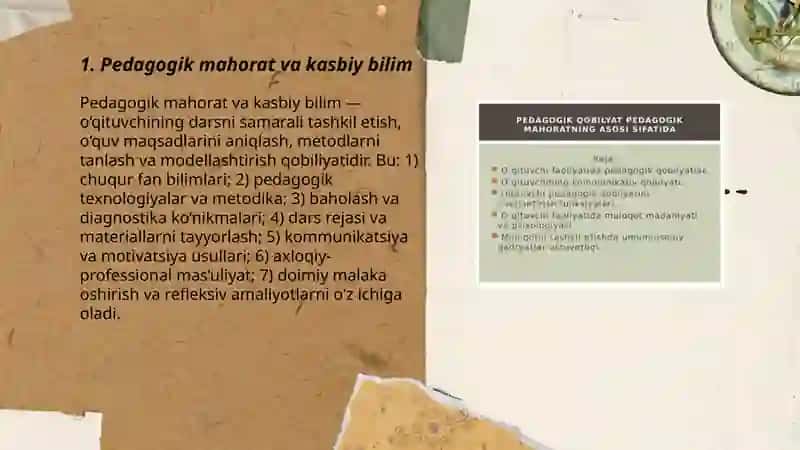 Pedagogik mahorat va kasbiy bilim 3