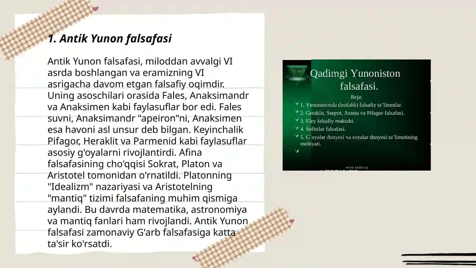 Antik Yunon falsafasi 3
