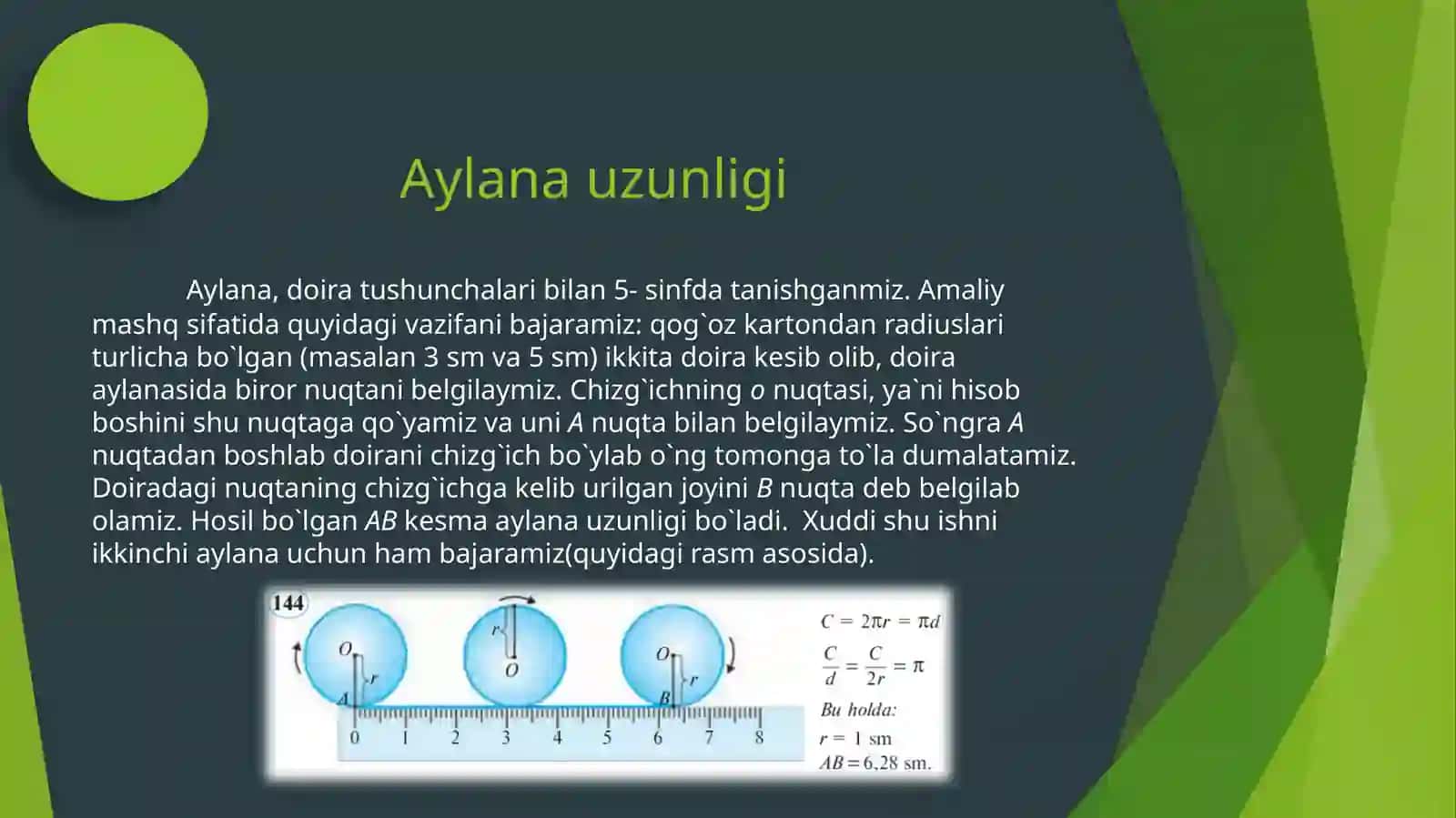Aylanauzunligi vadoi 3