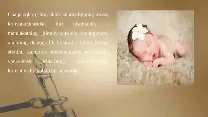 Chaqaloqlar o’limi, uning davrlari va hisoblash  metodlar 3