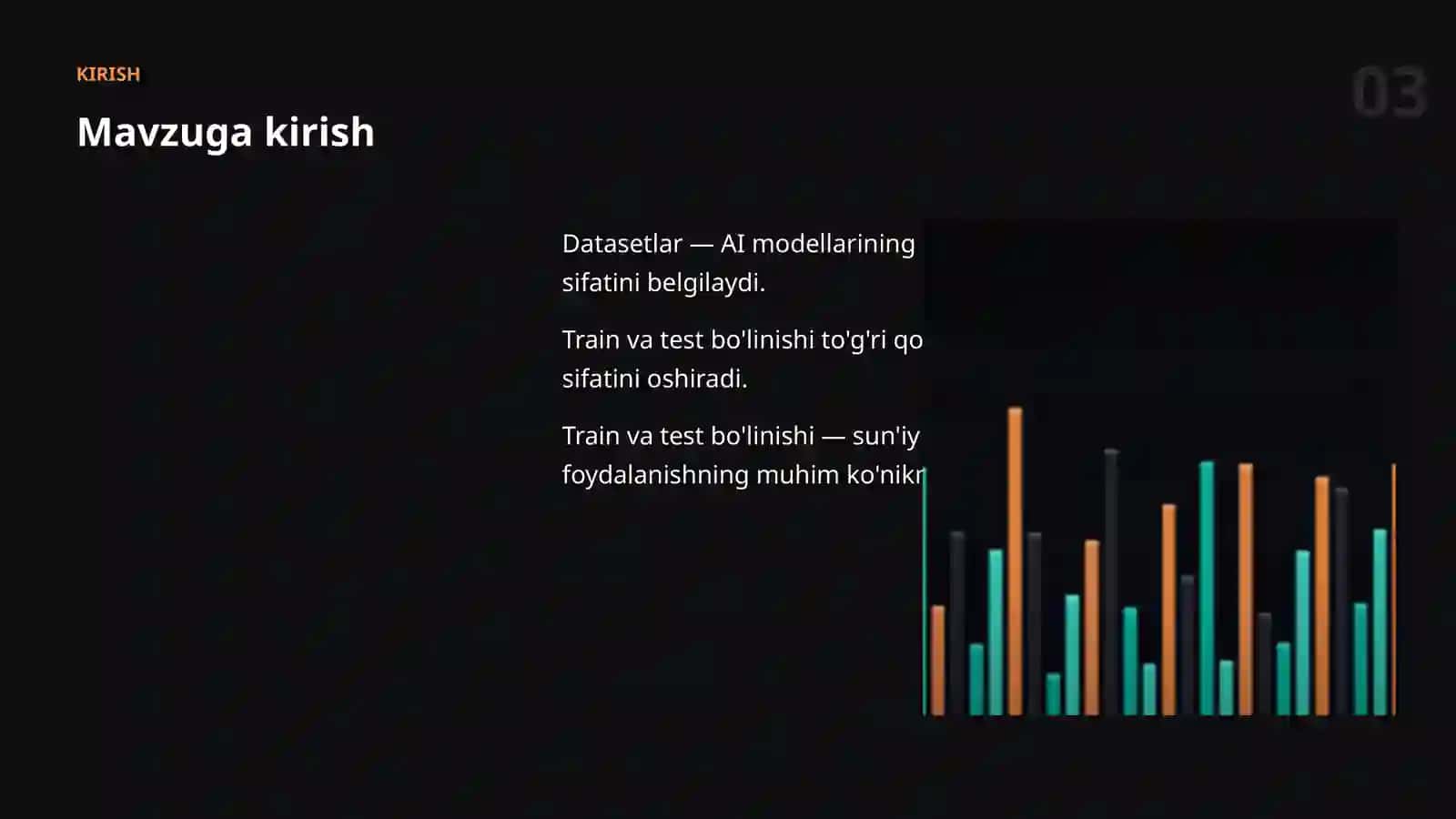 Datasetlar VA MA'LUMOT 3