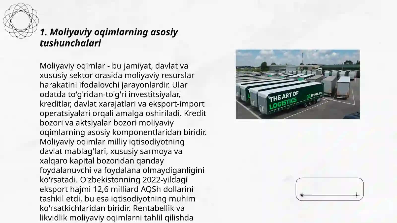 Logistikada moliyaviy oqimlar 3