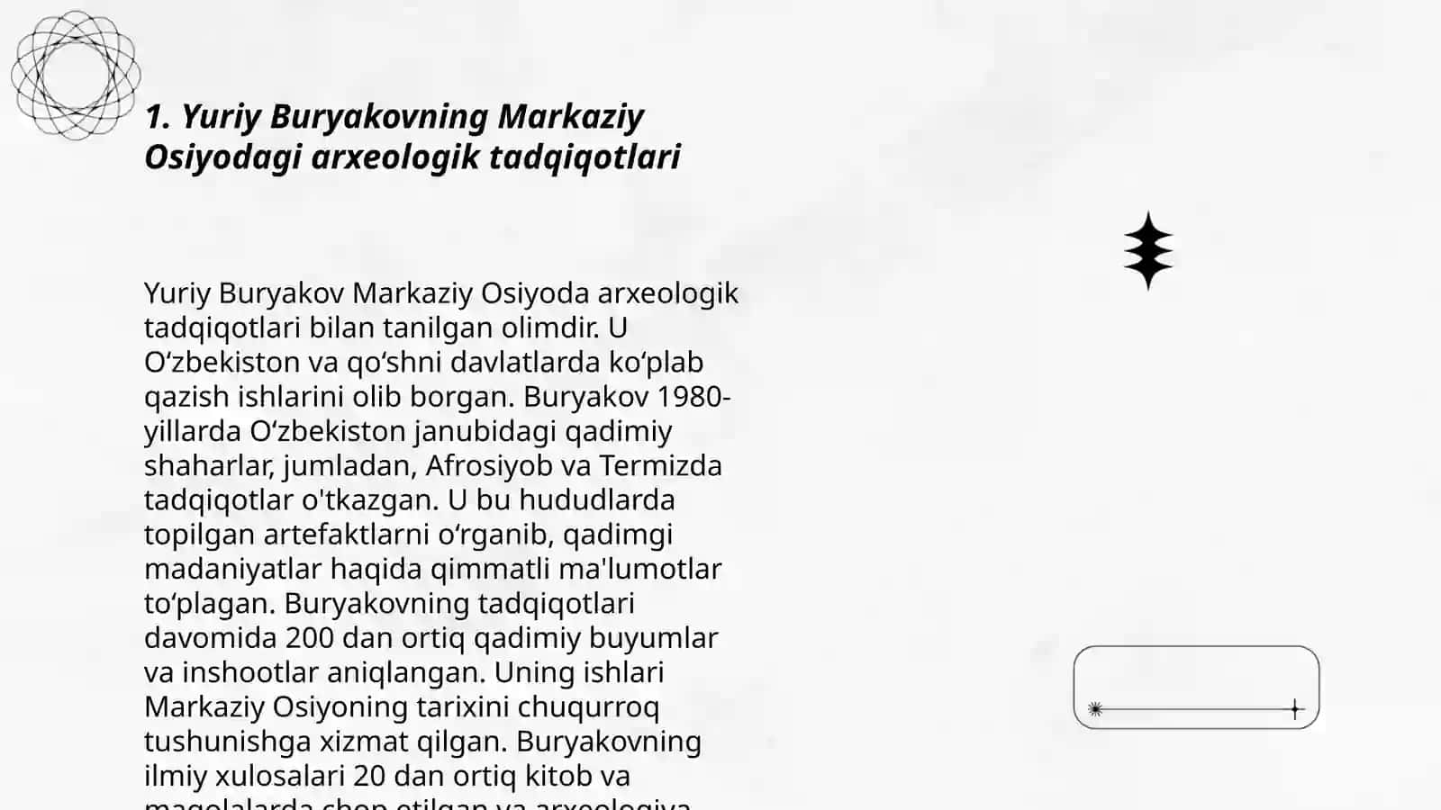 Yuriy Buryakov tadqiqotlari 3