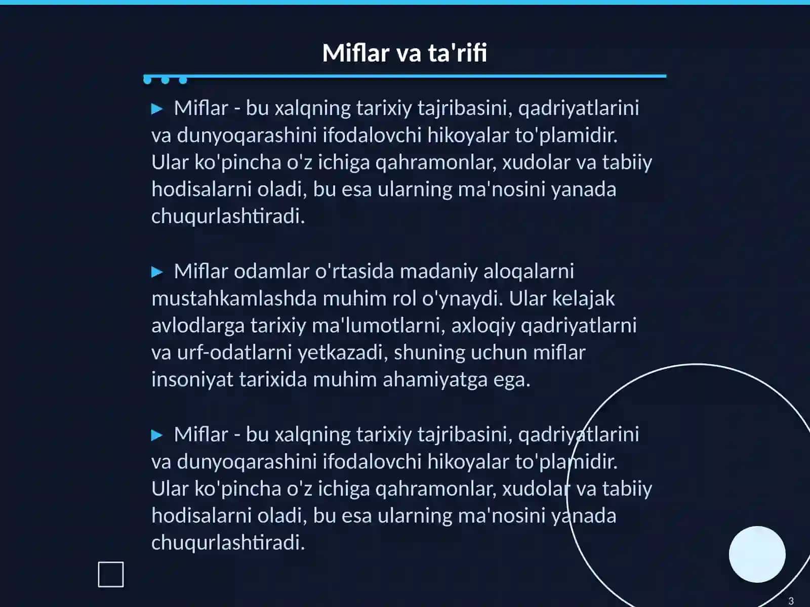 Dunyo xalqlari miflari 3