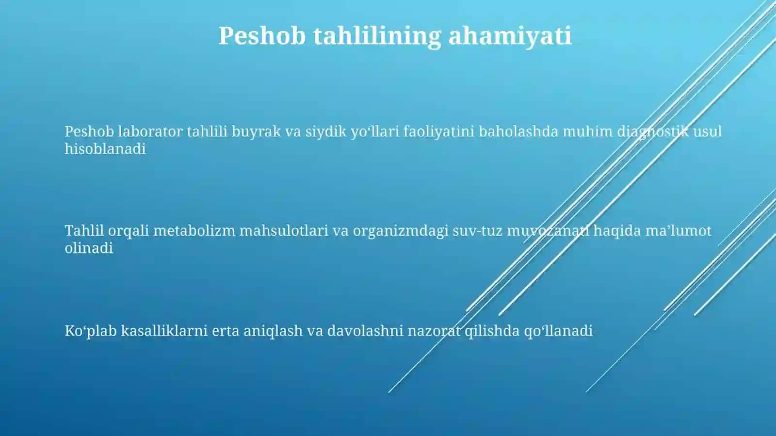 Peshob laborator tahlili 3