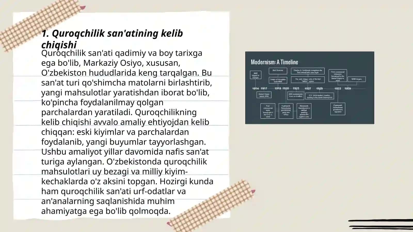Quroqchilik San'ati va Tarixi 3