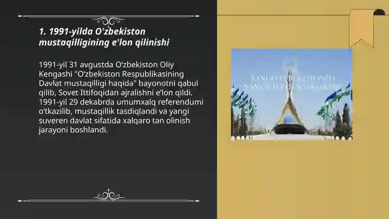 Õzbekistonning eng yangi tarixi 3