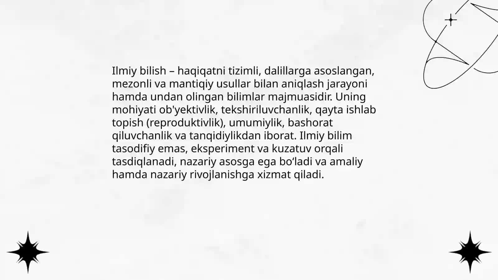 Ilmiy bilishning mohiyati va usullari 3