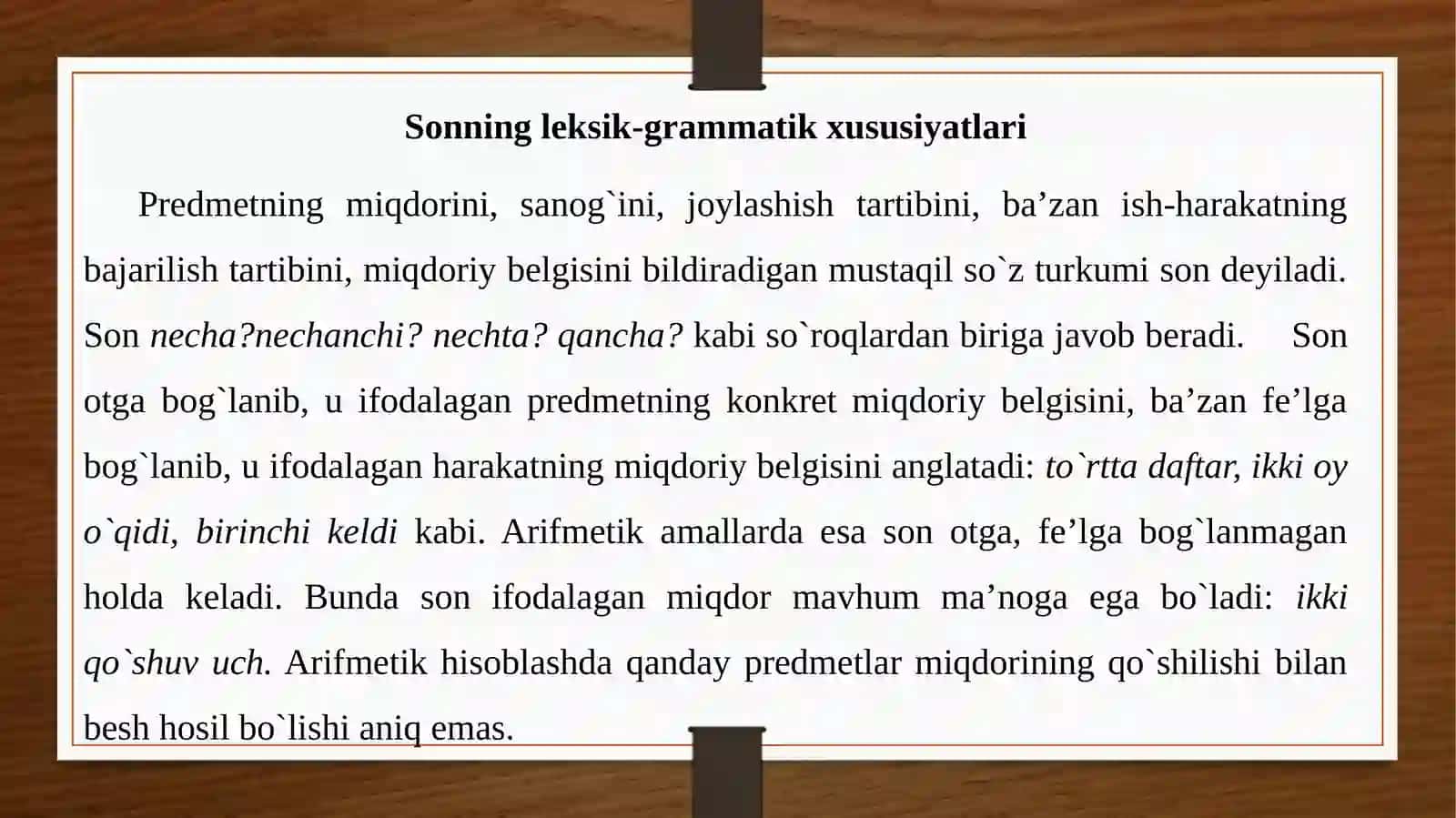 Son so‘z turkumi 3