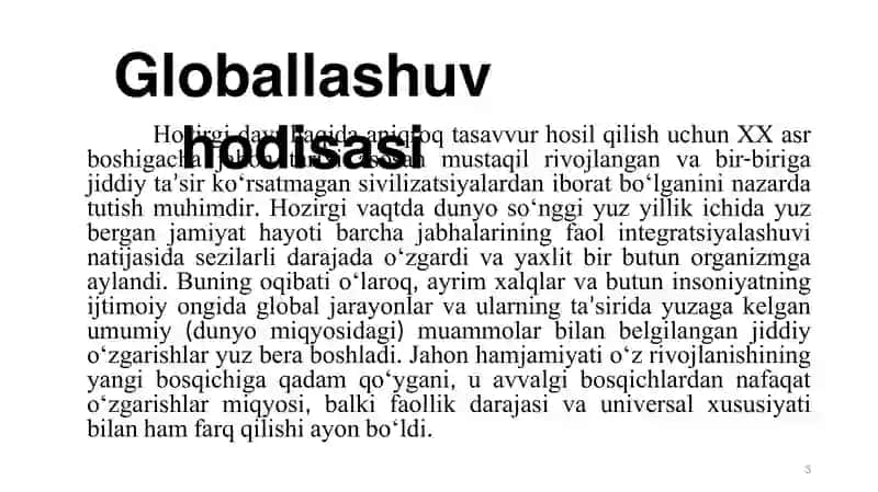 Globallashuv va barqaror ta'qqiyot falsafasi 3