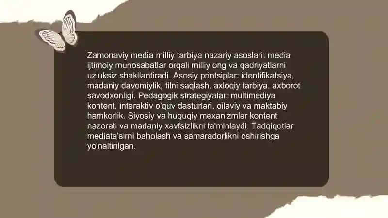 Zamonaviy media va milliy tarbiya 3