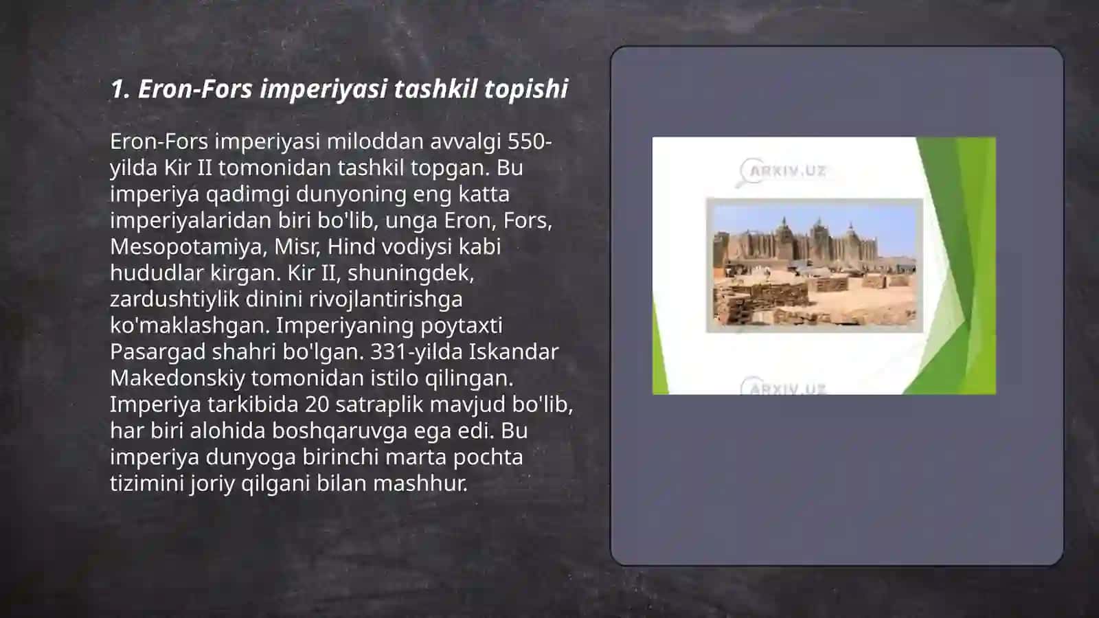 Qadimgi Eron sivilizatsiyasi 3