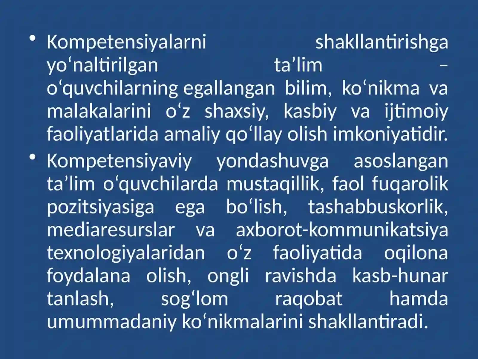 Kompetensiya tushunchasi va turlari 3