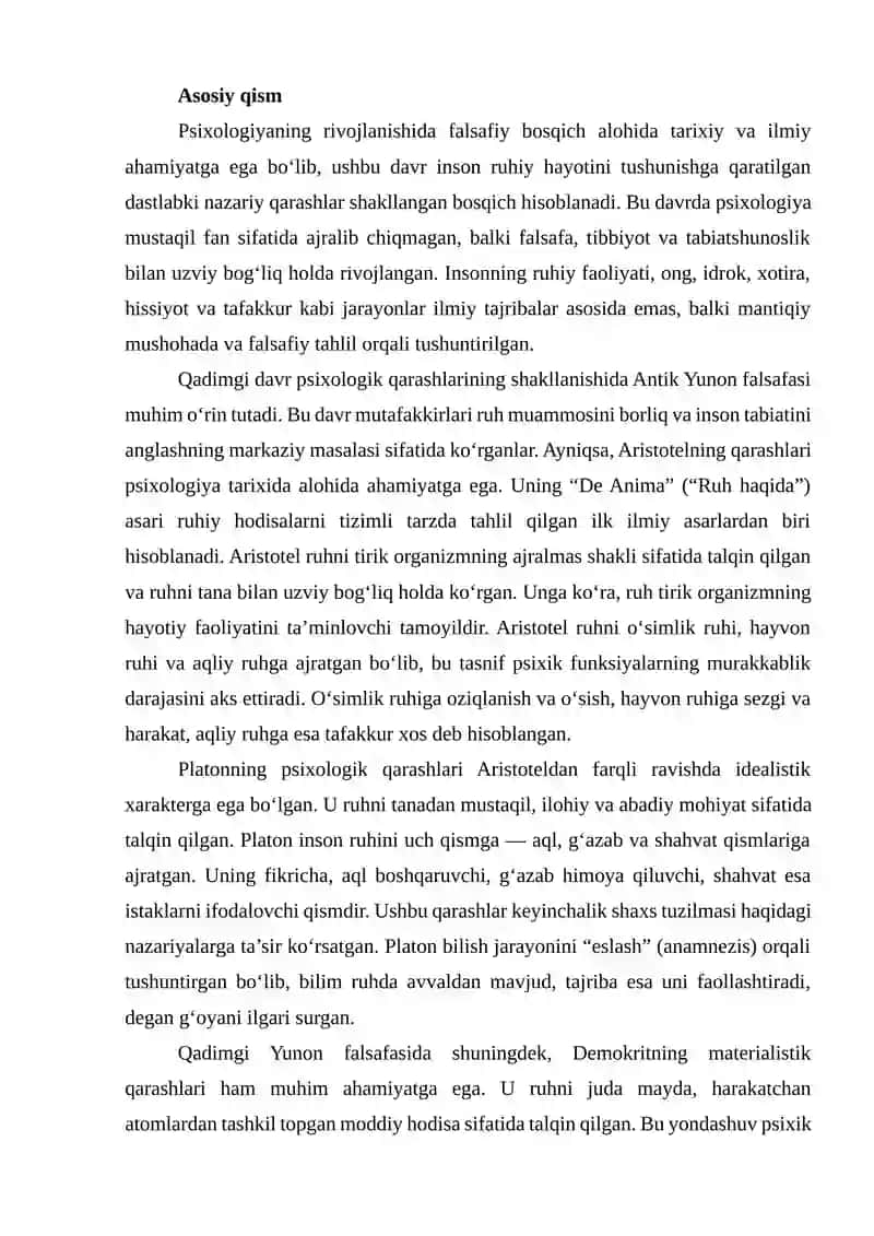 Psixalogiyaning rivojlanish tarixi 3