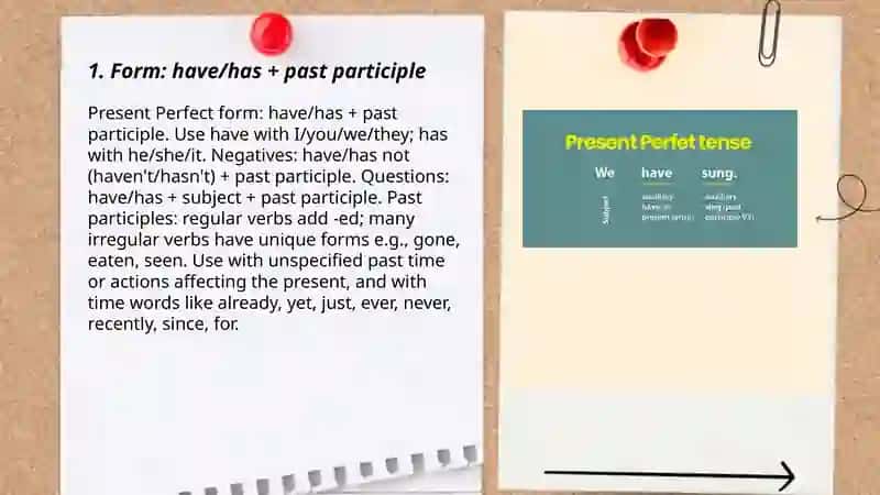 Present Perfect Tense 3