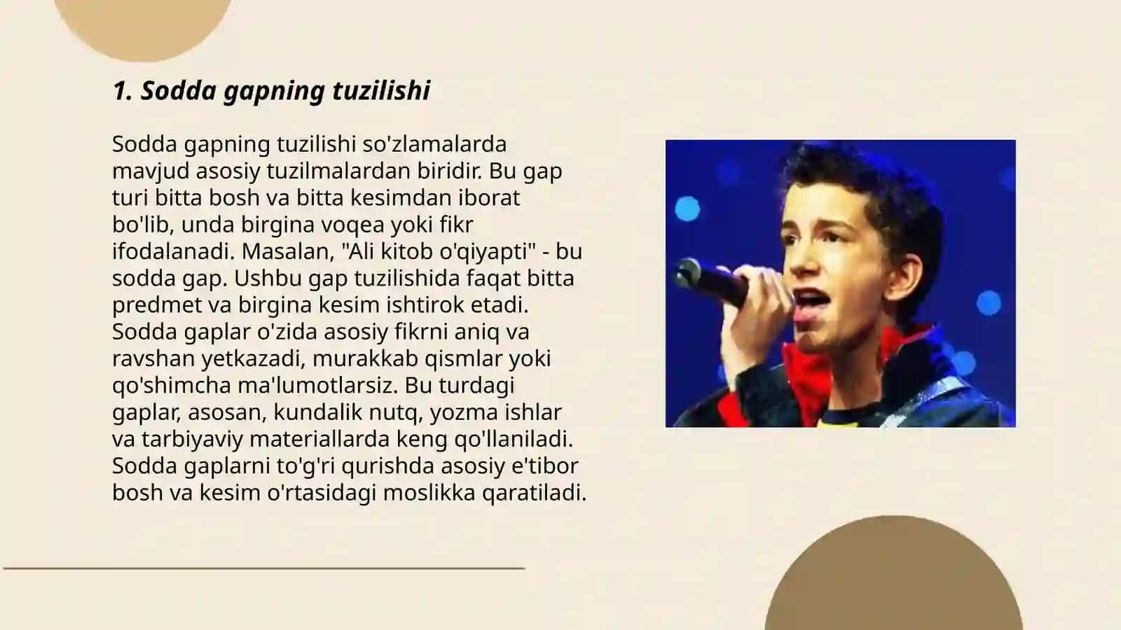 Sodda feliy gaplar 3