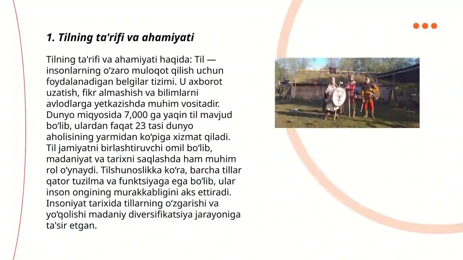 Tilning ta'rifi va ahamiyati 3