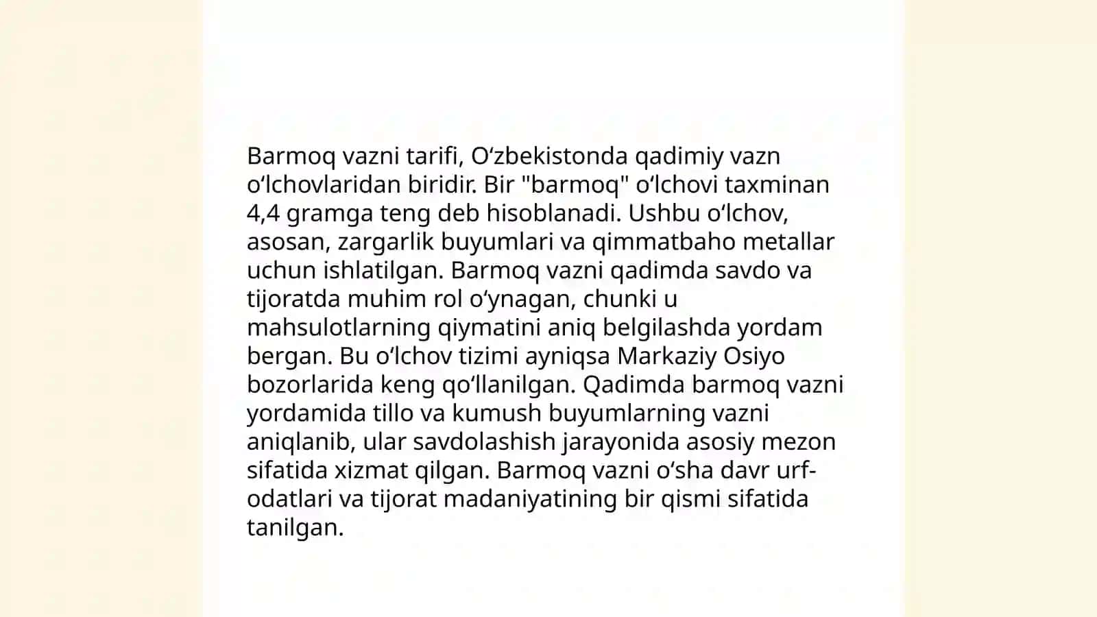 Barmoq vazni. Turoq, qofiya 3