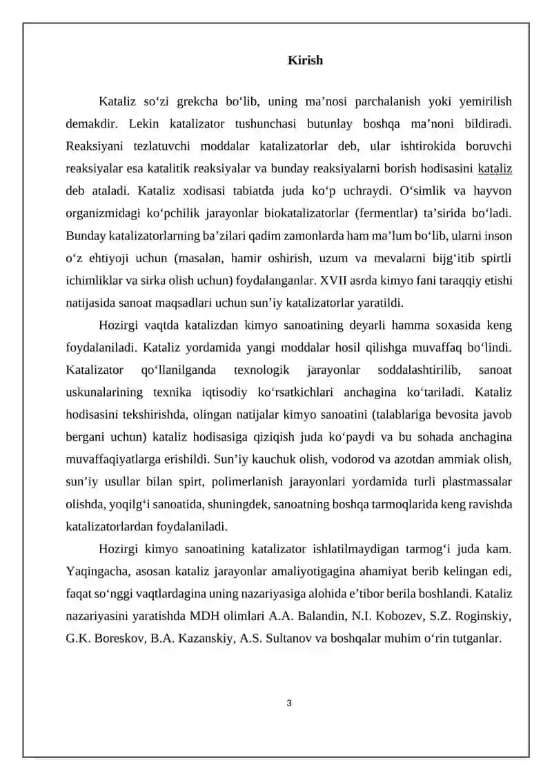 Katalizatorlarning tayyorlash usullari 3