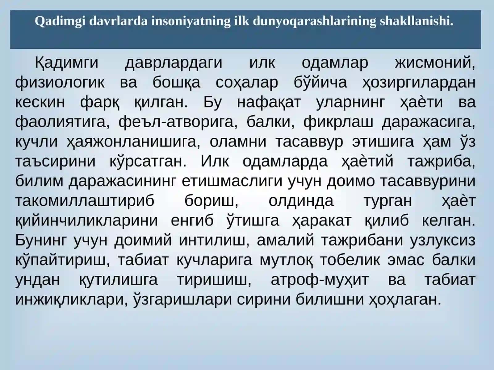 Qadimgidunyotasavvurlarivailke’tiqodlari 3