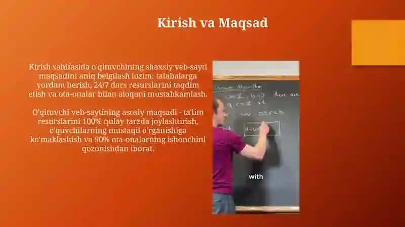 O'qituvchi shaxsiy veb-sayti 3