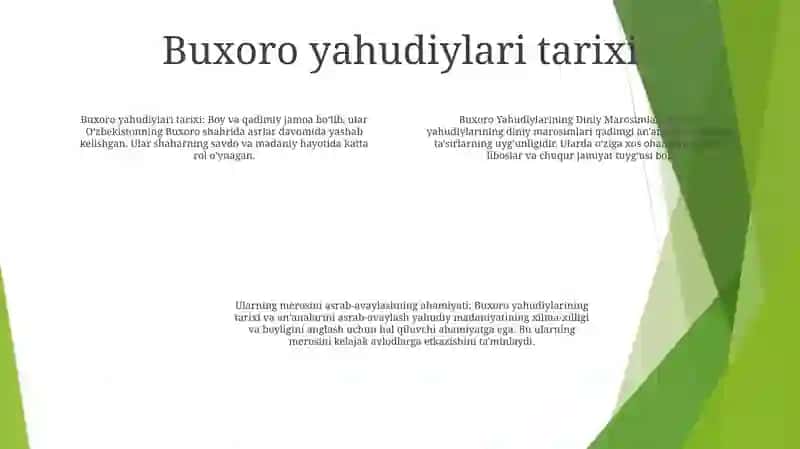 Buxoro Yahudiylarining Diniy Marosimlari 3