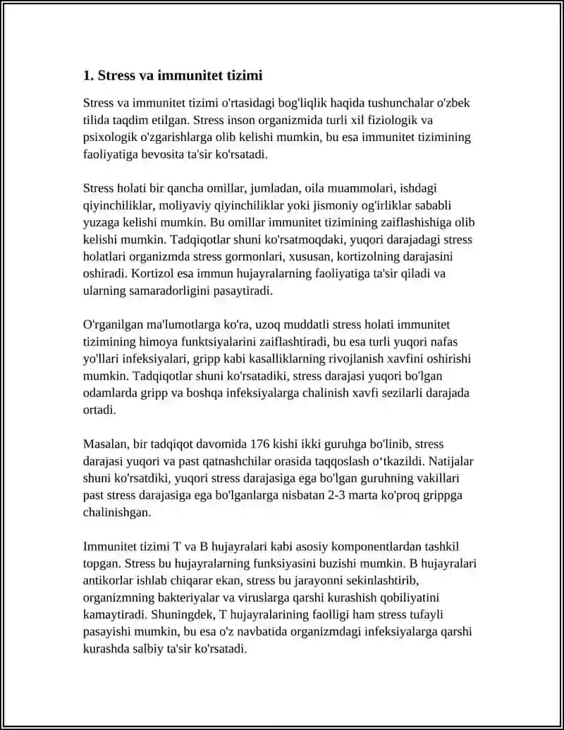 Stress va immunitet tizimi 3