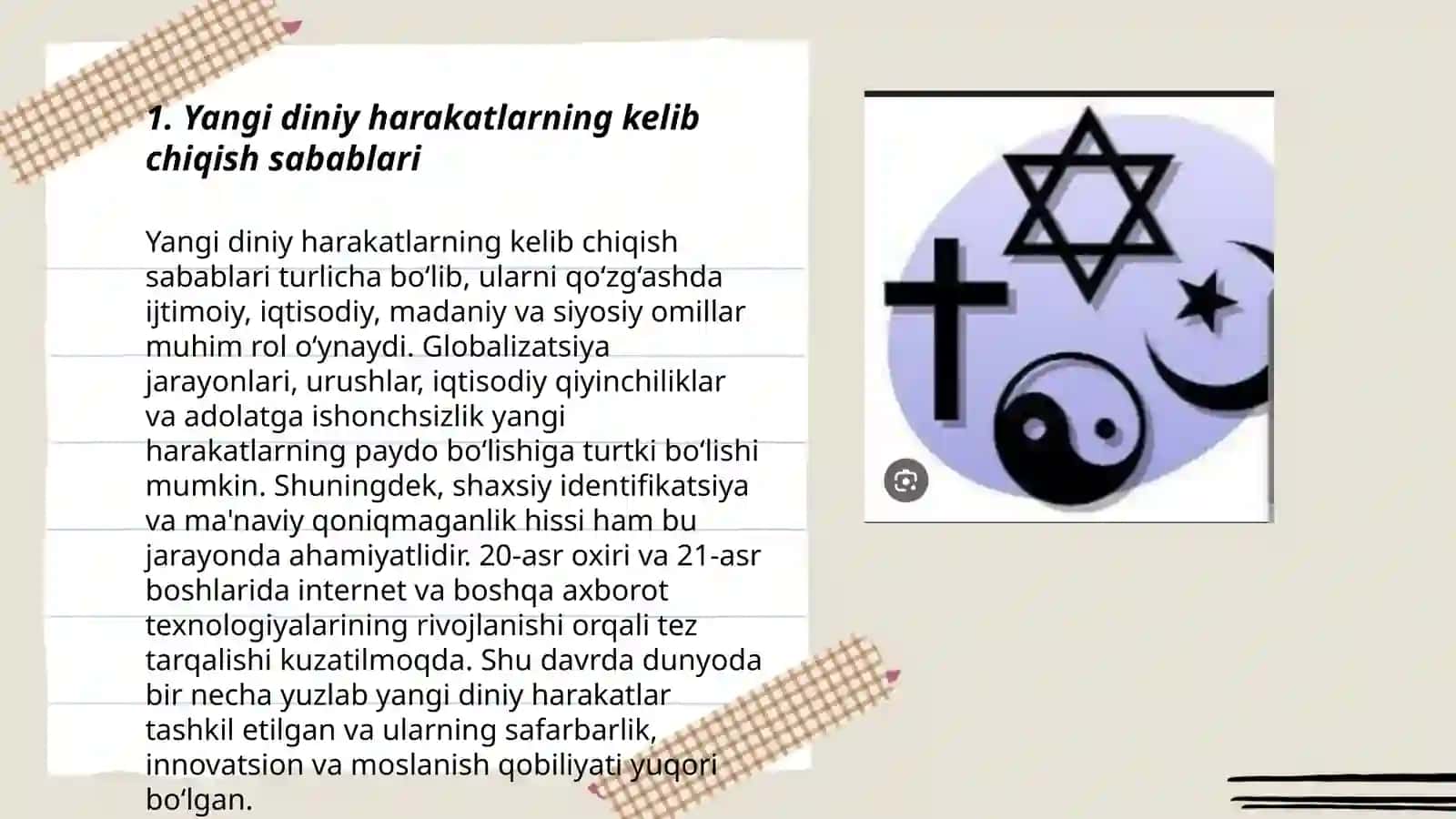 Yangi diniy harakatlar va sektalar 3