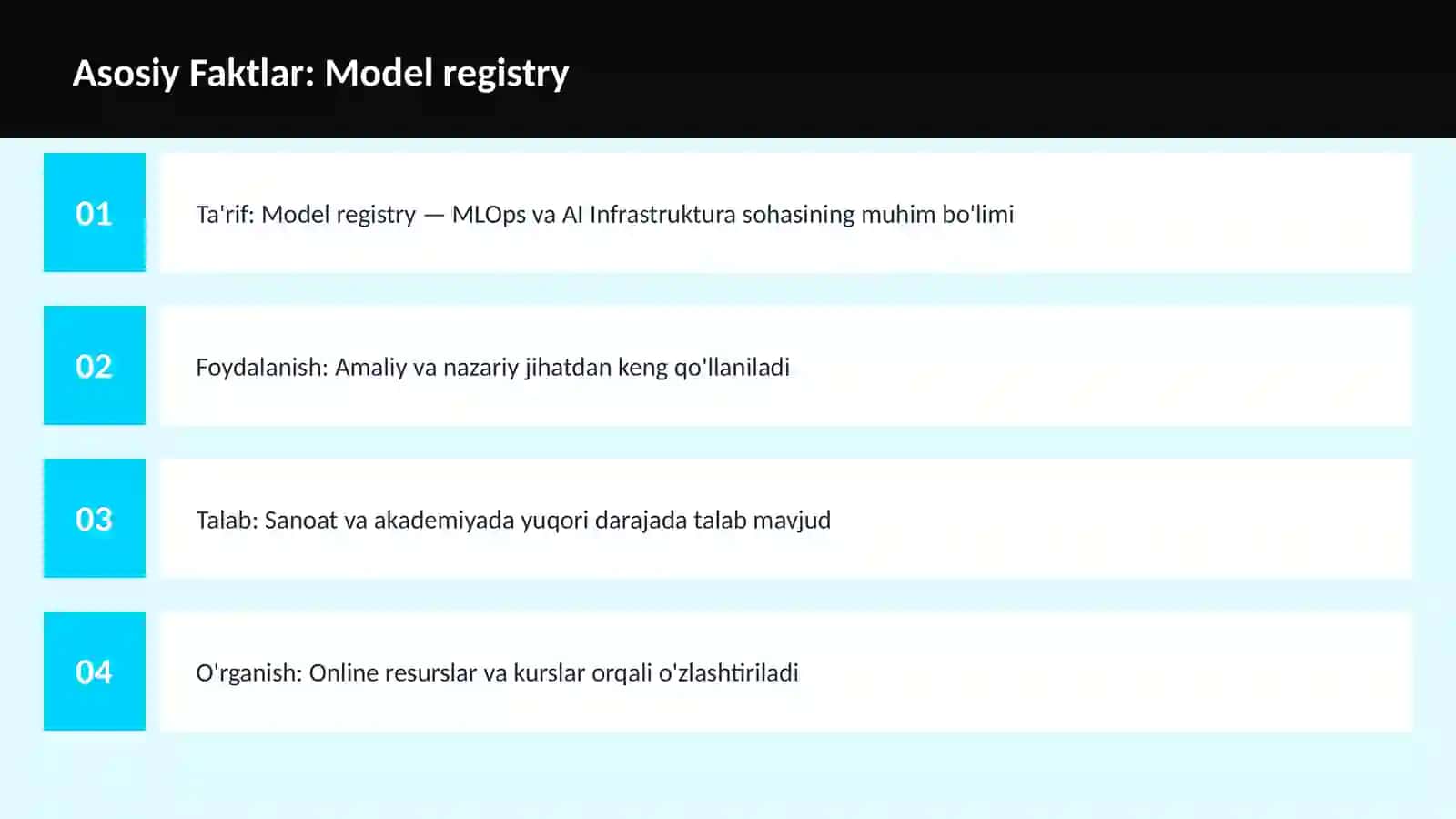 Model registry 3