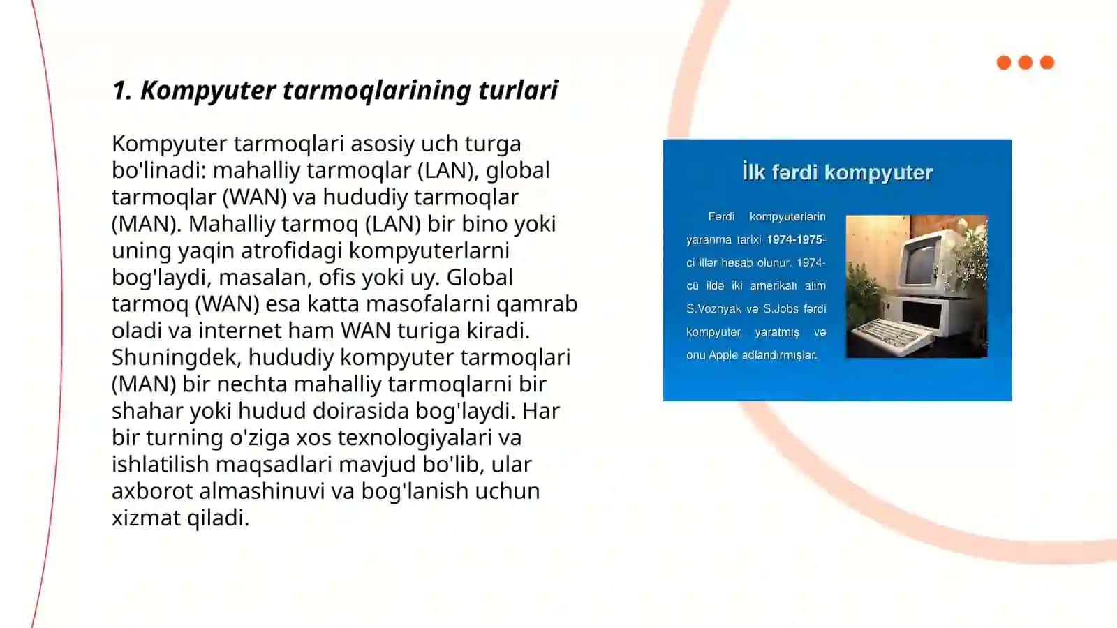 Kompyuter tarmoqlari haqida tushuncha 3