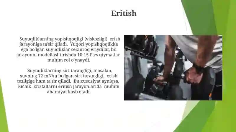 Suyuqlikning fizik hossalari 3