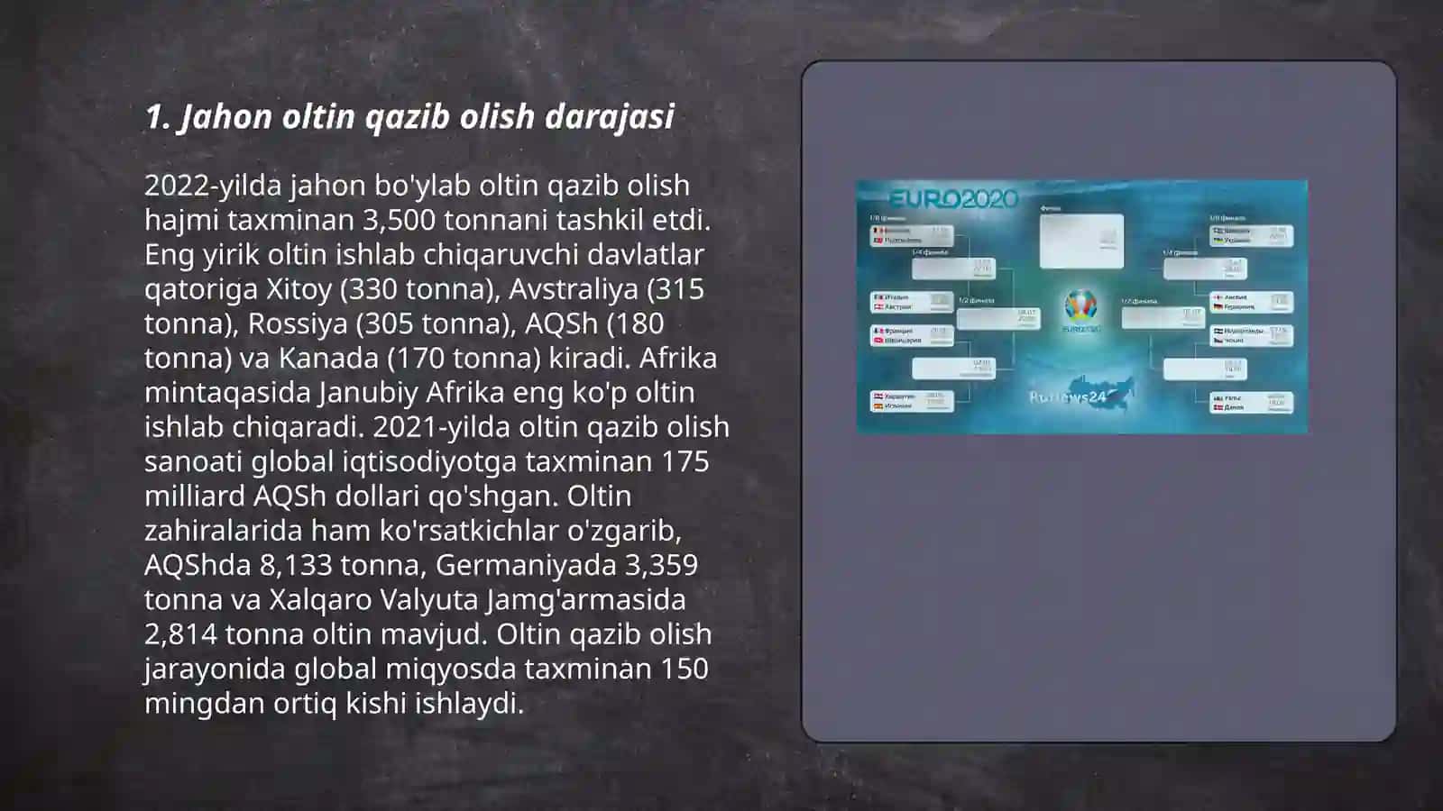 Jahon oltin statistikasi 3