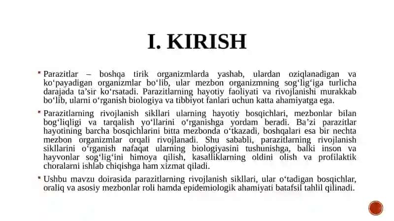 PARAZITLARNI RIVOJLANISH SIKILLARI 3