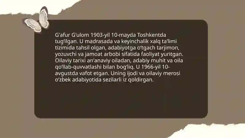 Gafur Gulom hayoti va ijodi 3