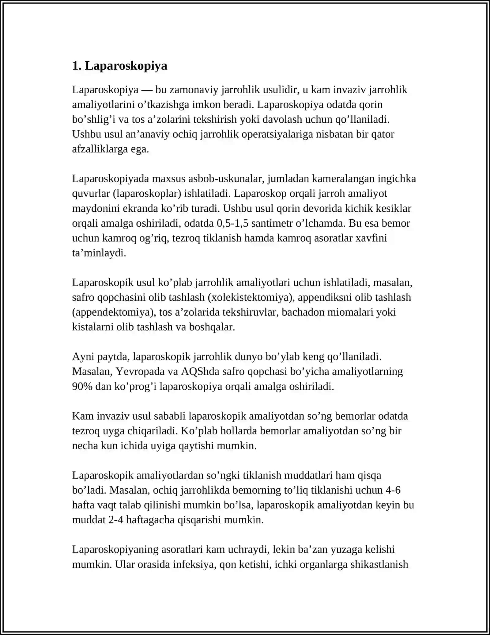 XIRURGIYADA KICHIK INVAZIV ARALASHUVLAR 3