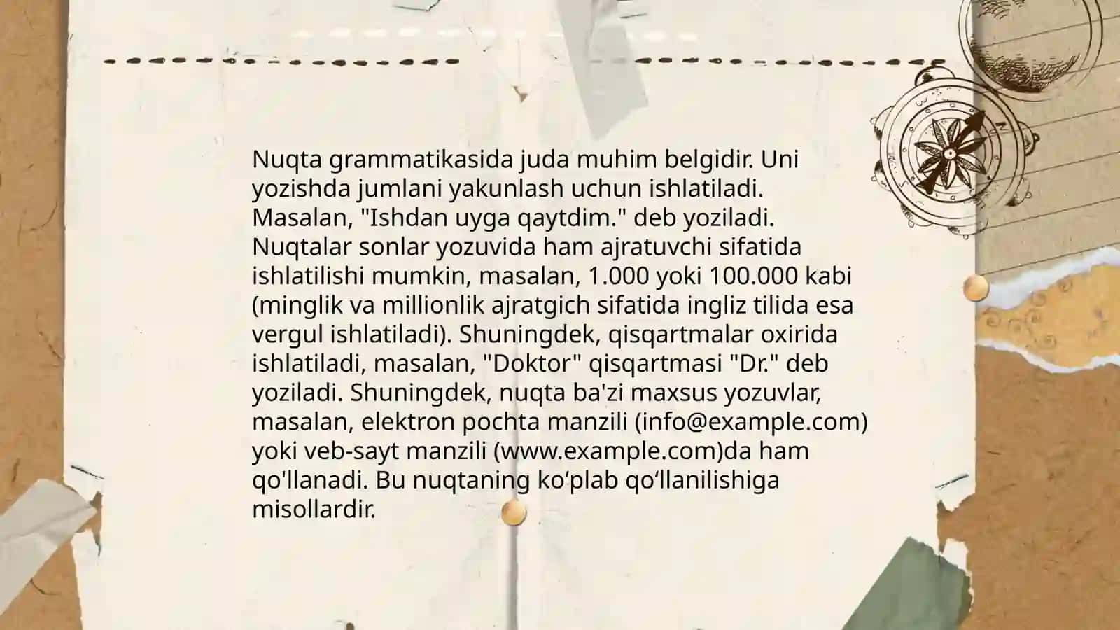 Punktuatsiya-tinish belgilarining asosiy qoidalari 3