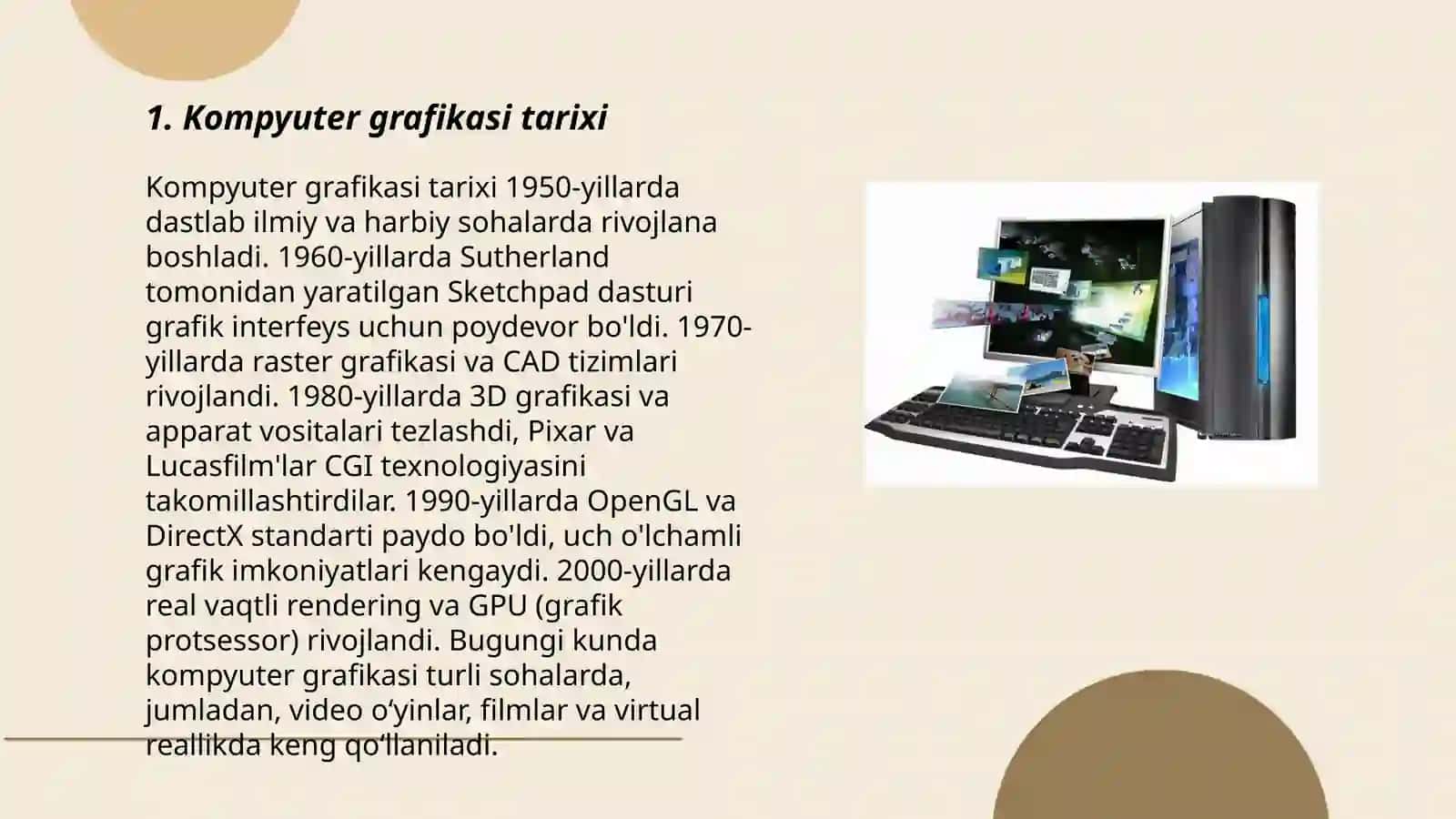 Kompyuter grafikasi va uning turlari 3