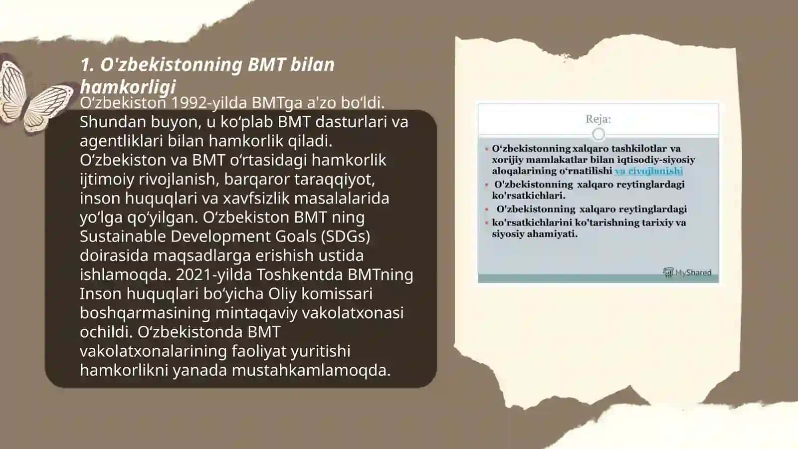 O'zbekistonning xalqaro tashkilotlar bilan hamkorlik aloqalari 3