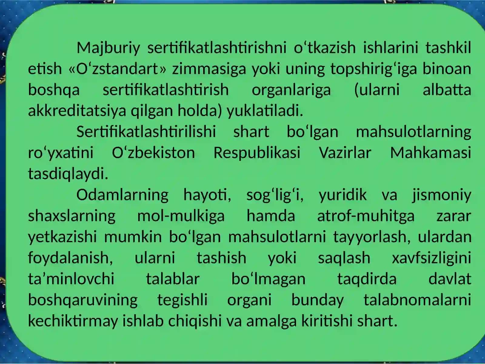Sertifikatlashtirish Turu 3