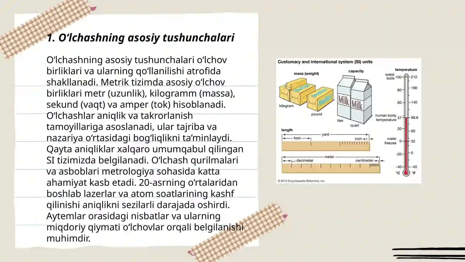 O‘lchashning asosiy tushunchalari 3