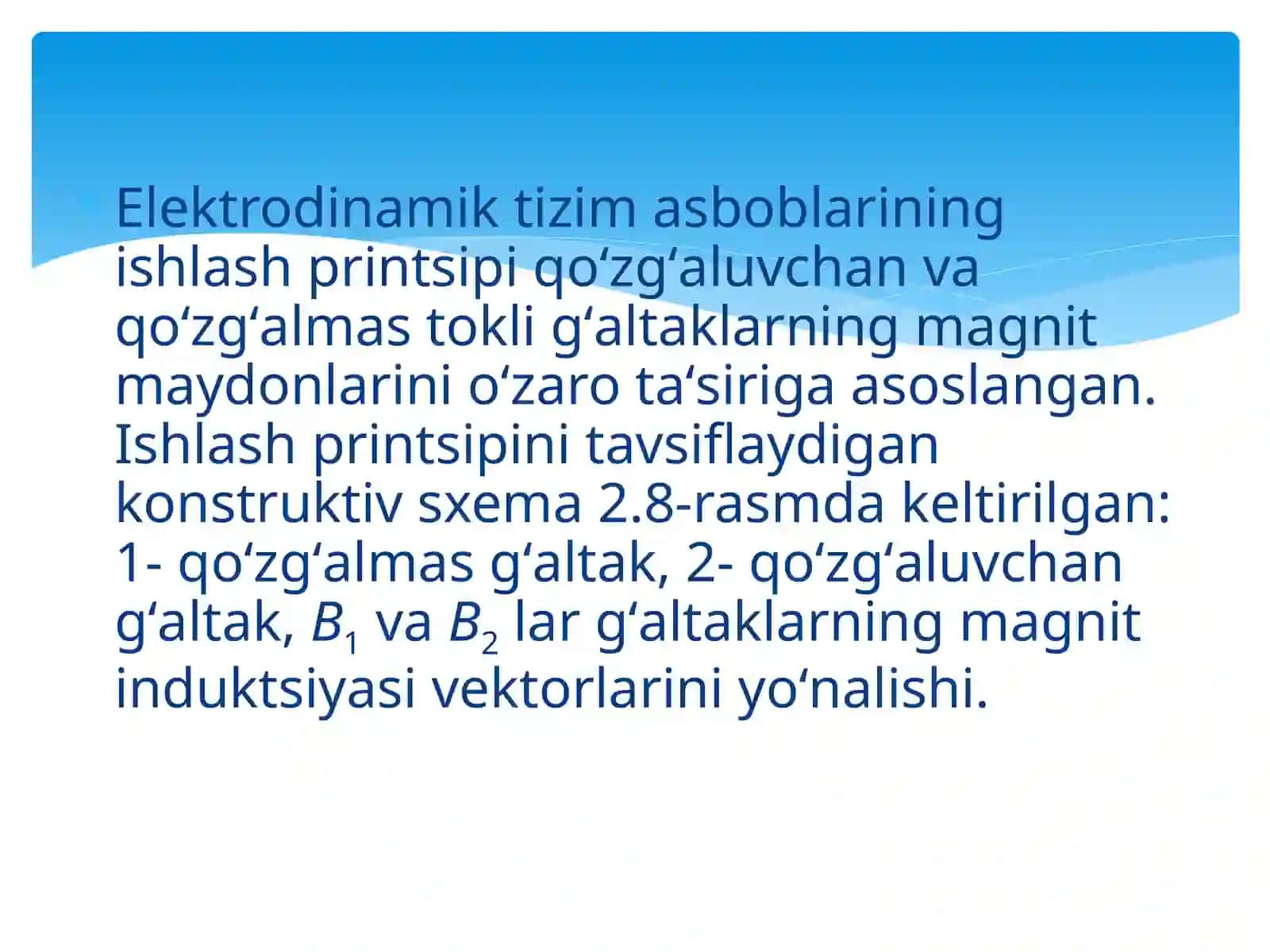 Elektrodinamik va ferrodinamikasi boblar 3