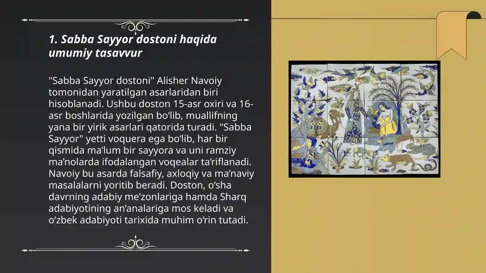 Sabba Sayyor dostoni haqida 3
