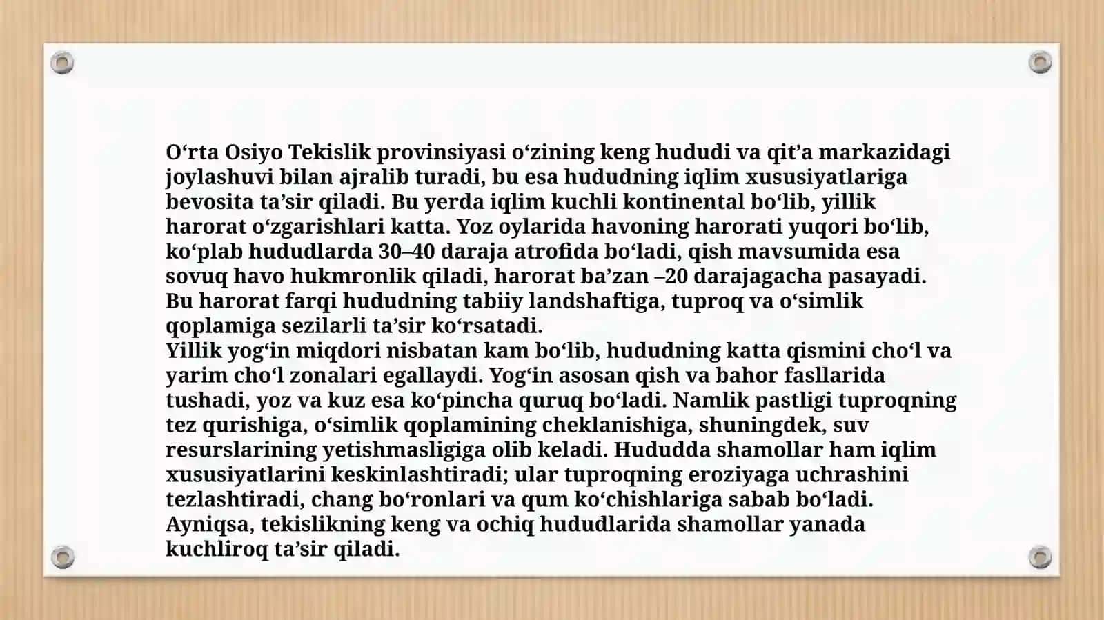 Tabiiy geografiya fanidan ta'lim 3