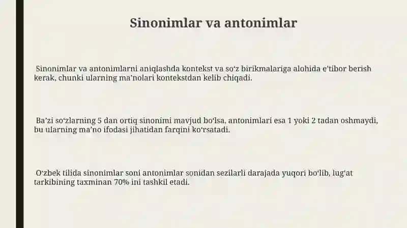 Oʻzbek tili leksikasi tasnifi 3