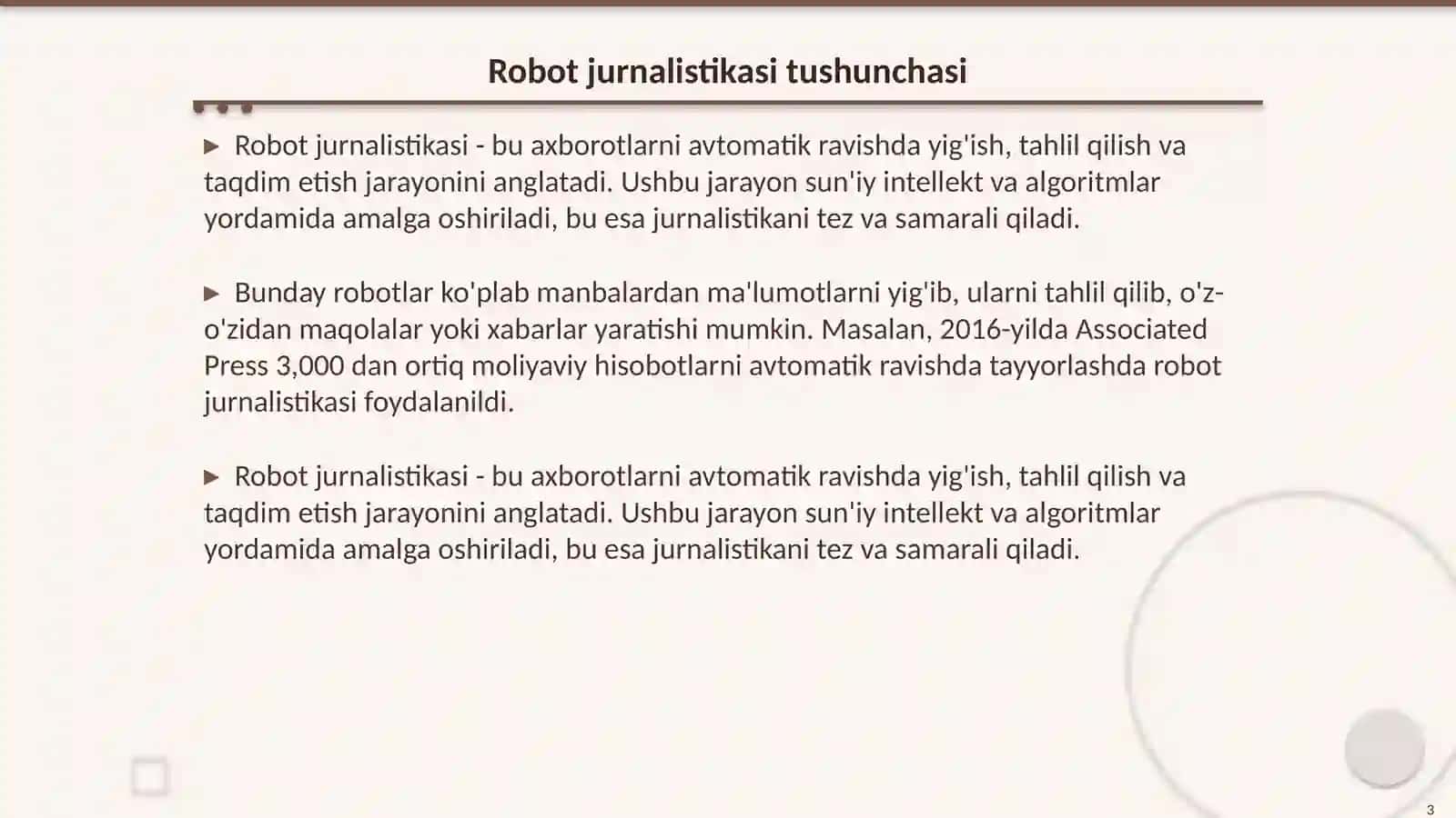 Robot jurnalistikasi 3