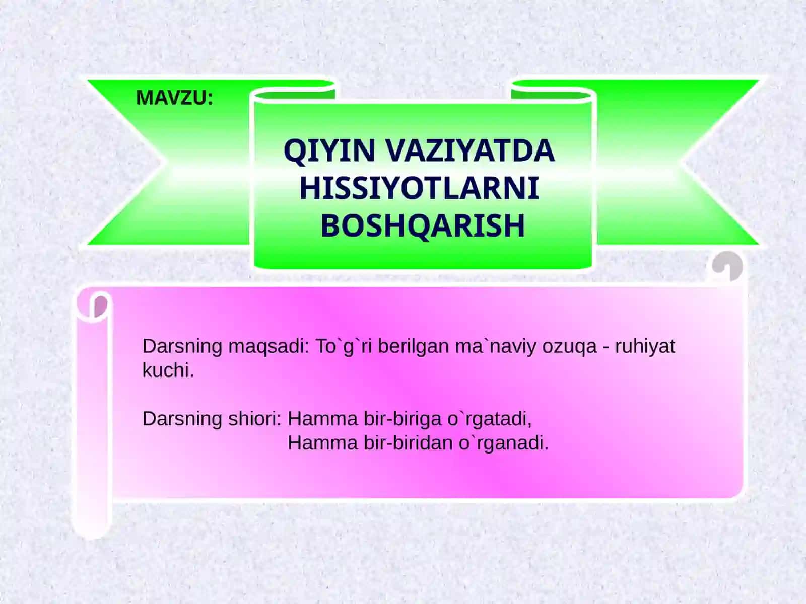 Qiyin vaziyatda hissiyotlarni boshqarish 3
